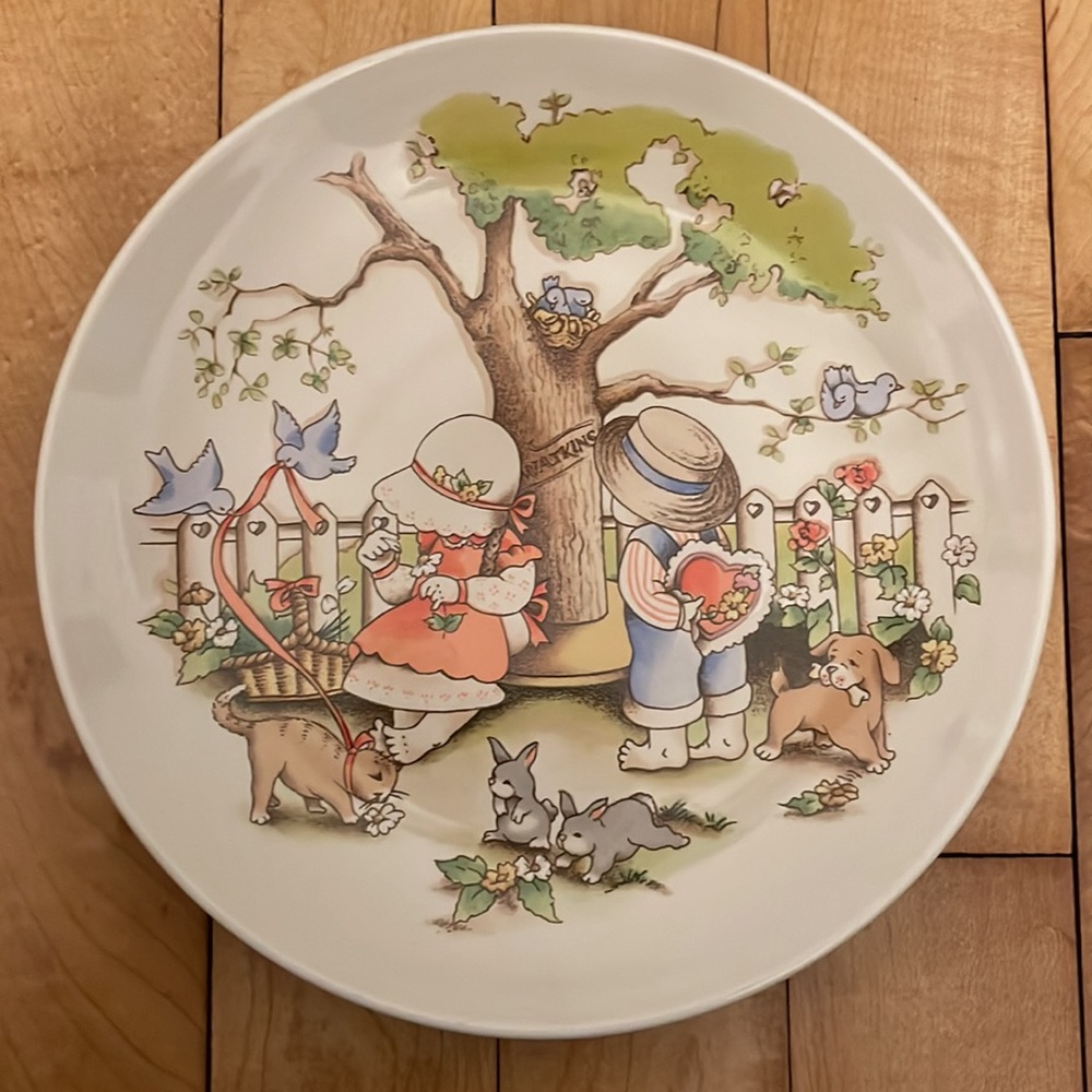 Vintage 1991 Country Kids Collector’s Dessert Plate, Set of 4 - Picture 2 of 9
